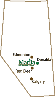 Map of Alberta